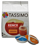 Tassimo Kenco Cappuccino Taster Pack T Discs Pods - 8 TDiscs Sold Loose 4 Drinks