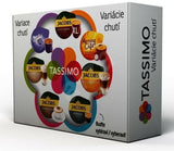 Tassimo Variety 12 Cups Taster Box Pack Jacobs Latte Cappuccino Milka Coffee Pod