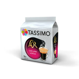 Tassimo LOR Variety Bundle Latte/Double Shot/Caramel/Café Long 6 Packs 72 Cups