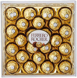 BOX OF 24 FERRERO ROCHER HAZELNUT CHOCOLATES TRUFFLES GIFT BOX  300G IN DATE