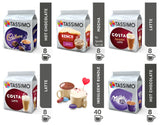 Tassimo Indulgent Bundle Cadbury Milka Mocha Latte Caramel Variety Pack 40 Cups